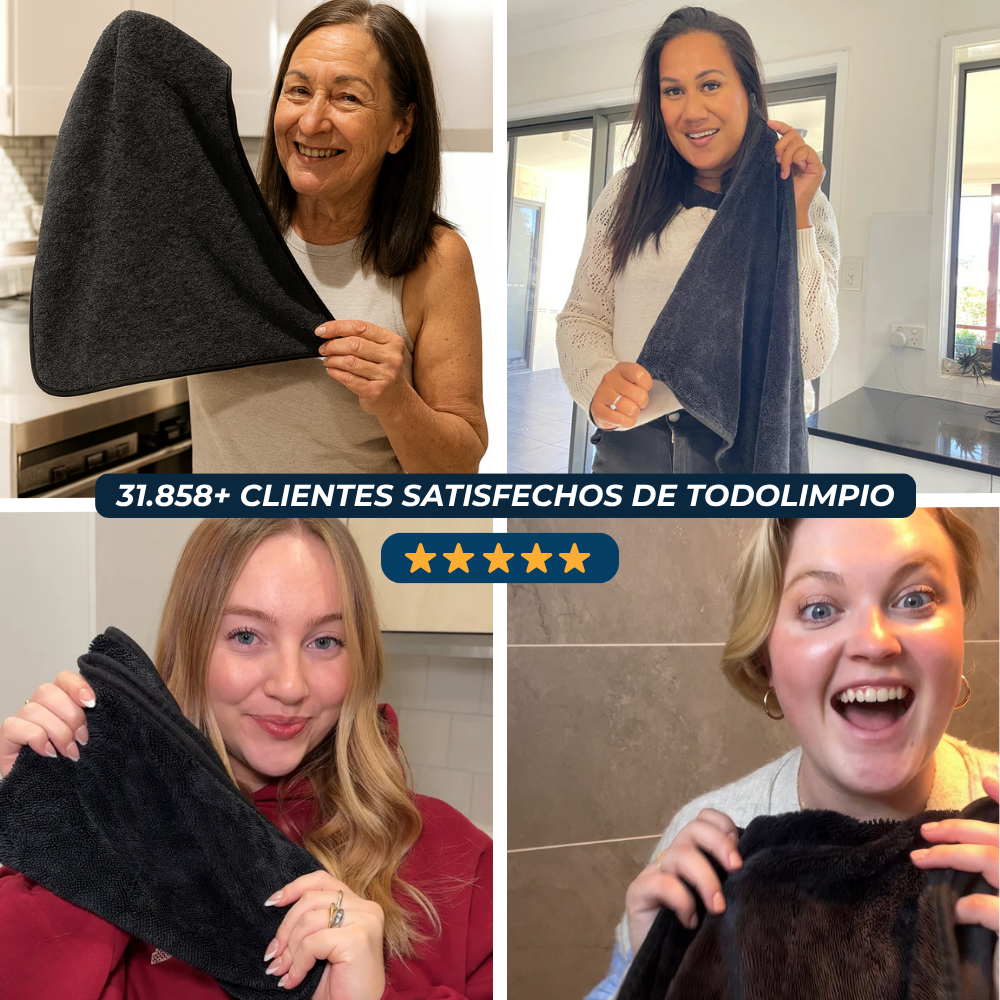 Set completo de paños de microfibra