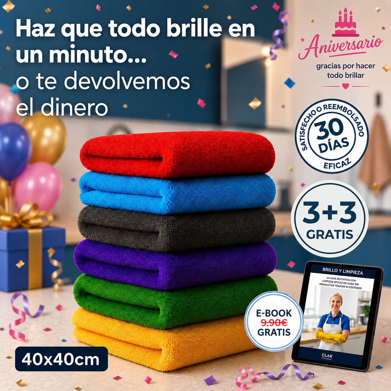 TodoLimpio - Paños de microfibra XXL