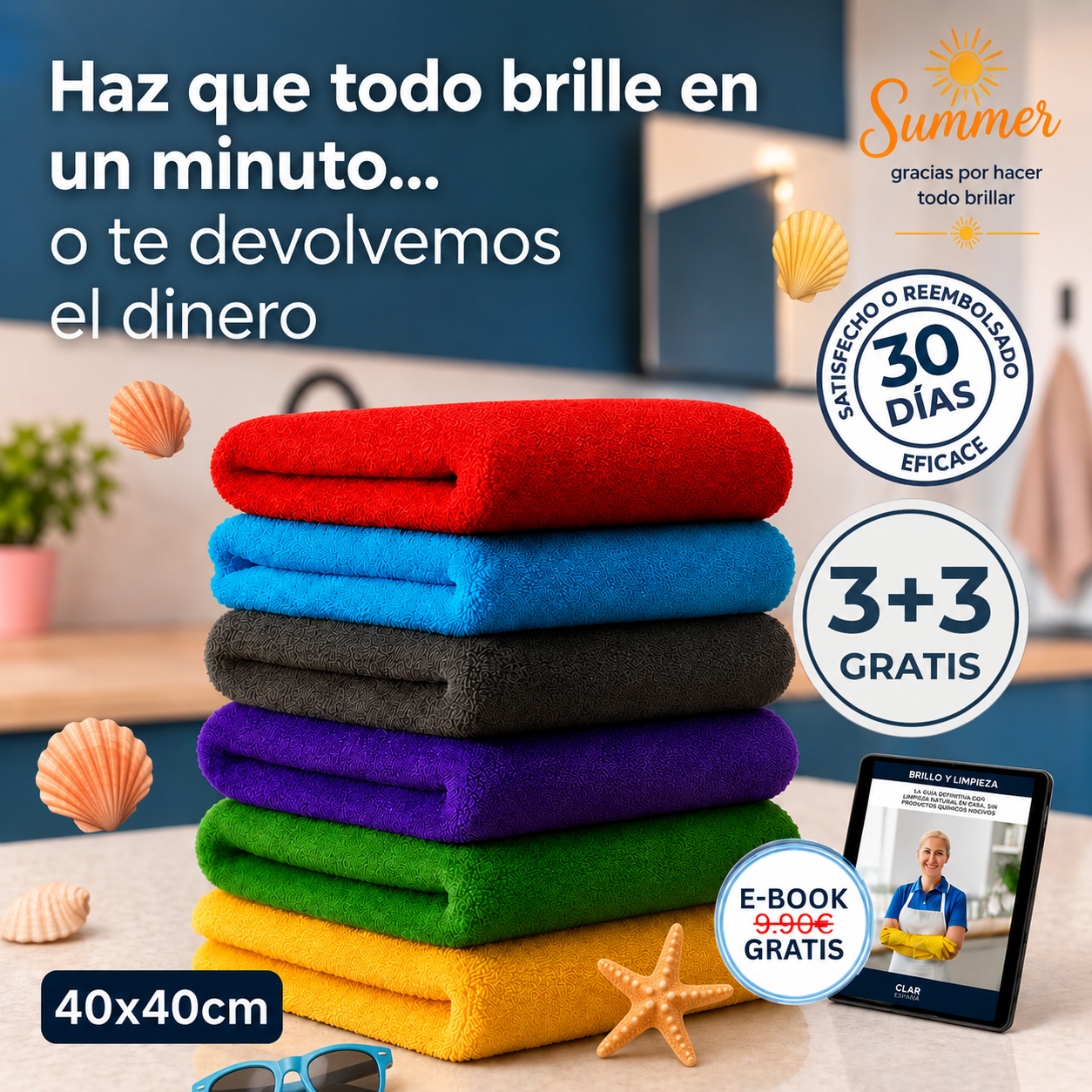 TodoLimpio - Paños de microfibra XXL
