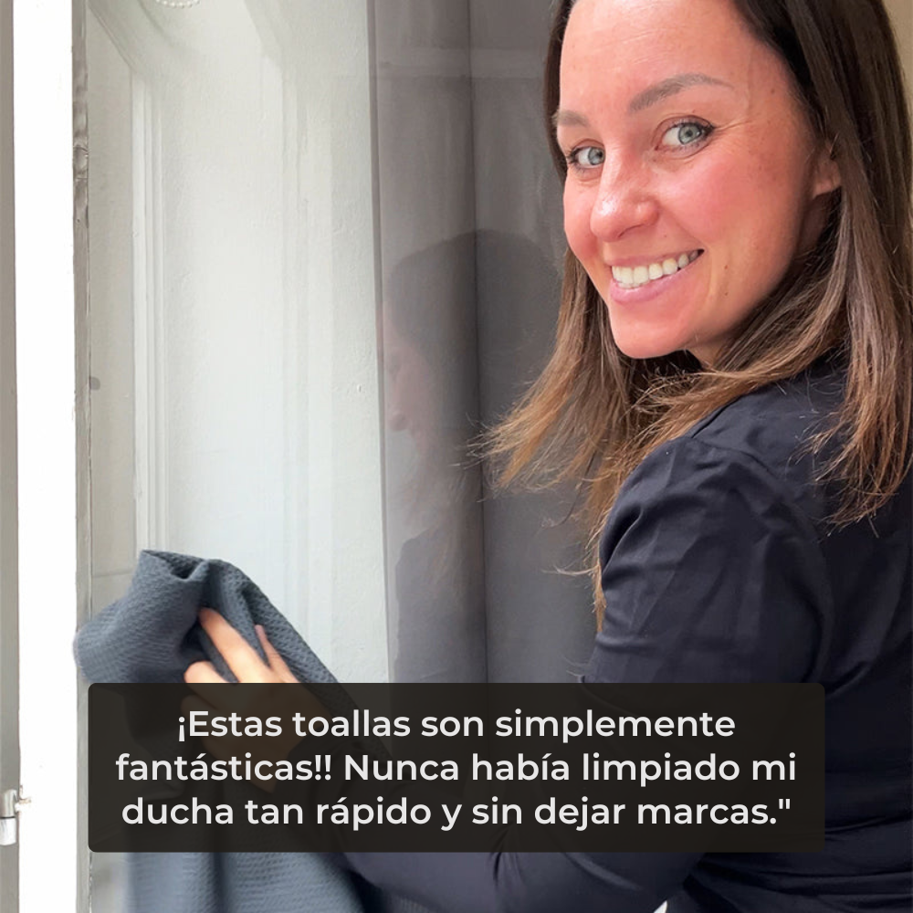 Set de paños de microfibra transparentes