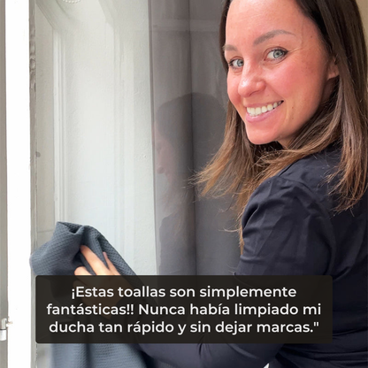 Set de paños de microfibra transparentes