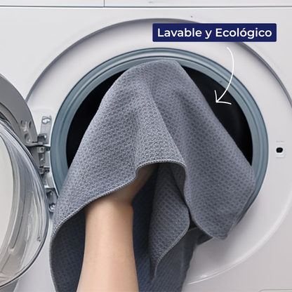 Set de paños de microfibra transparentes