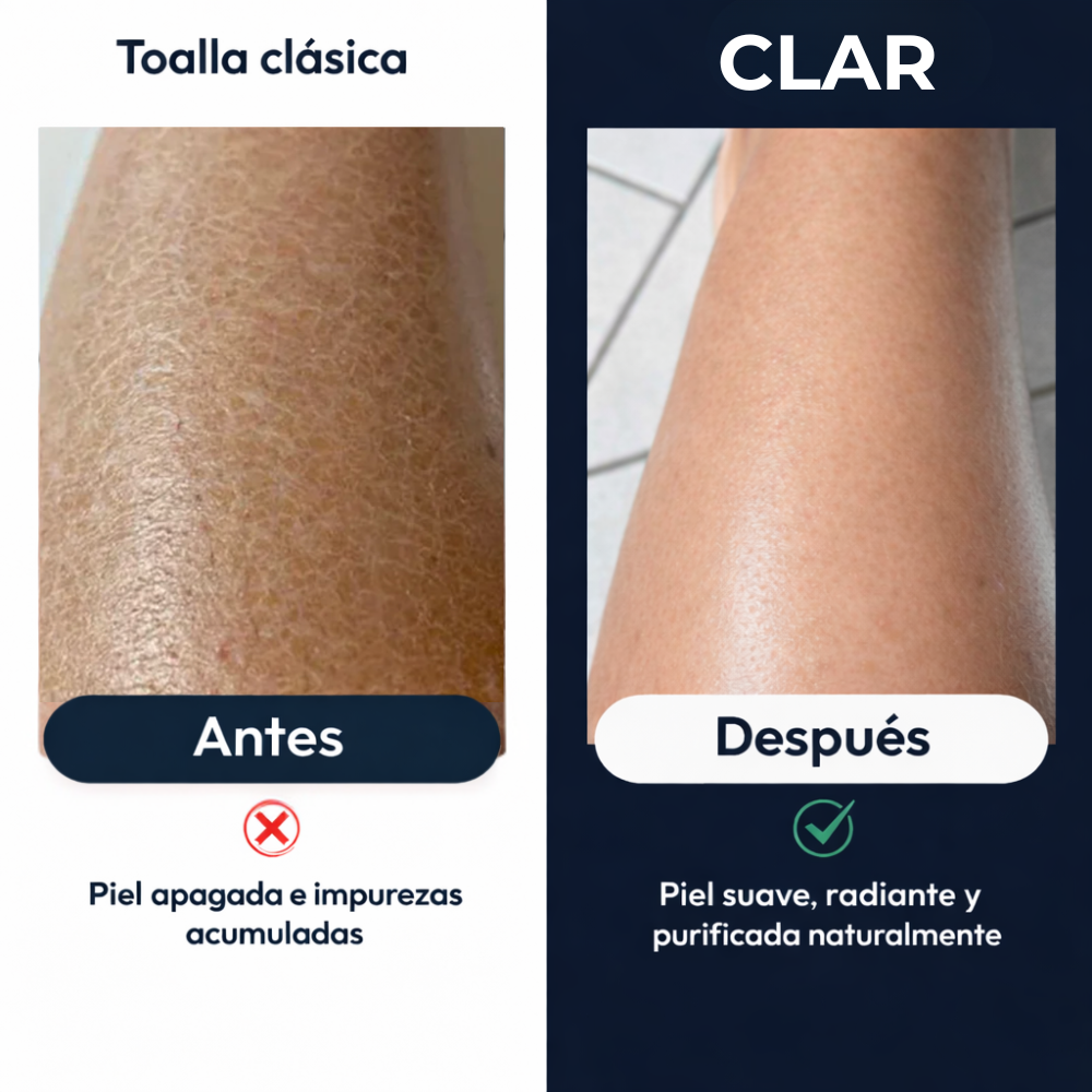 Toalla de ducha exfoliante CLAR