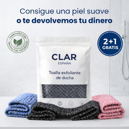 Toalla de ducha exfoliante CLAR