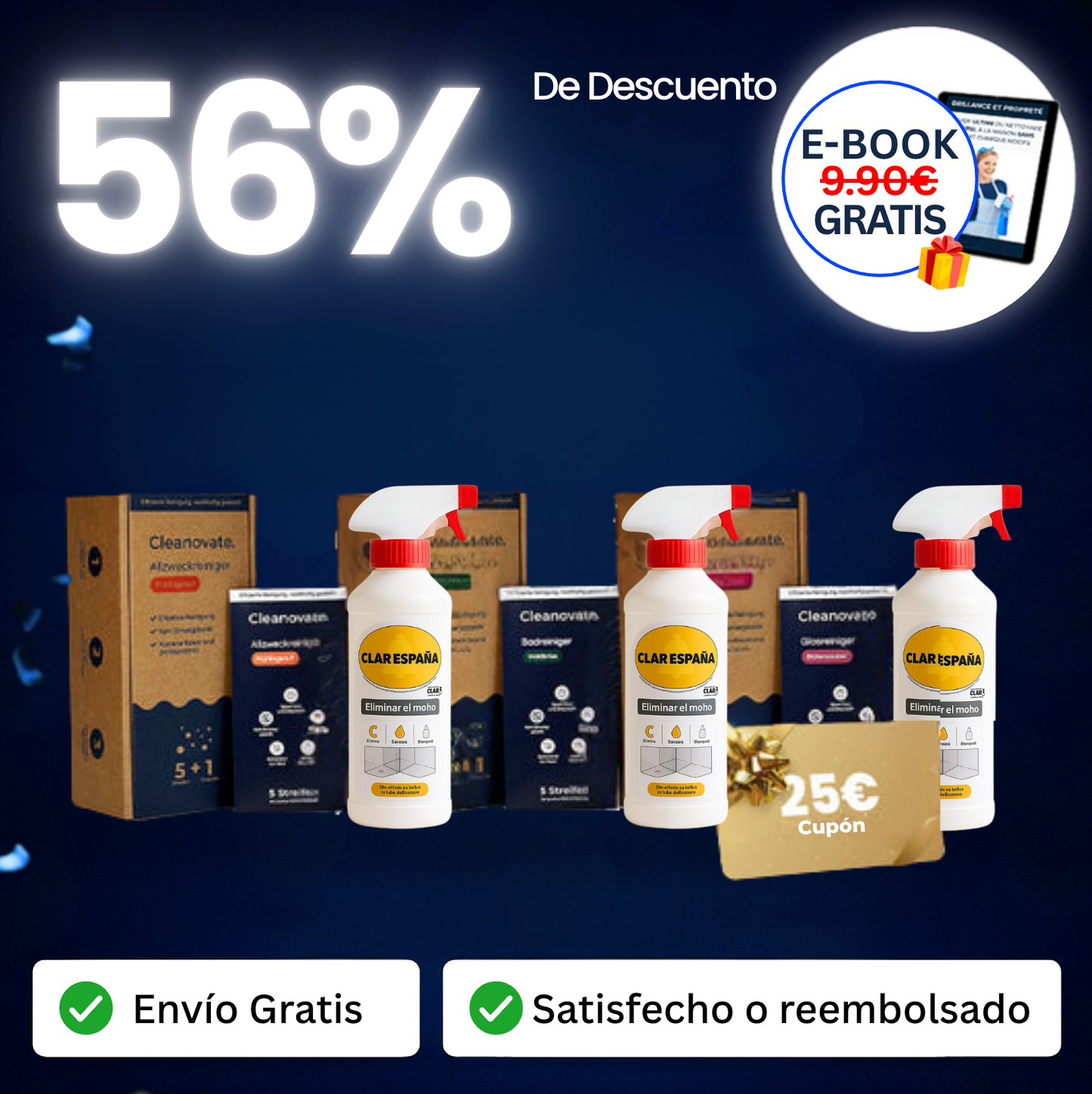 Trío de paños limpiadores