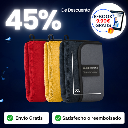 Set de paños de microfibra coloridos